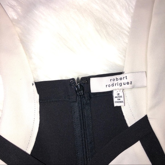 Robert Rodriguez Black White A-Line Dress Designer - Picture 3 of 8